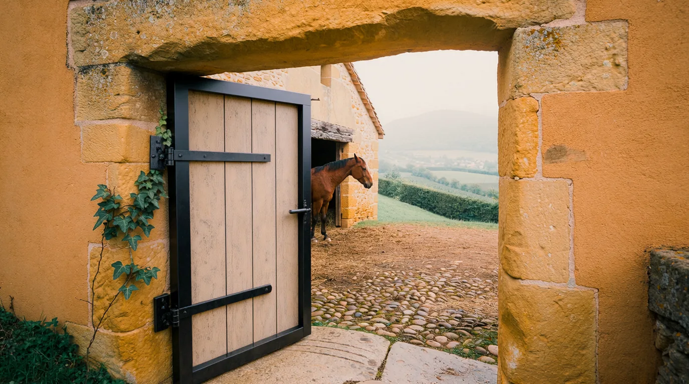 Entrée, Les Poneys du Salerieu, centre équestre à La Chapelle-de-la-Tour